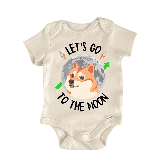 To The Moon Dogecoin Doge - Baby Bodysuit