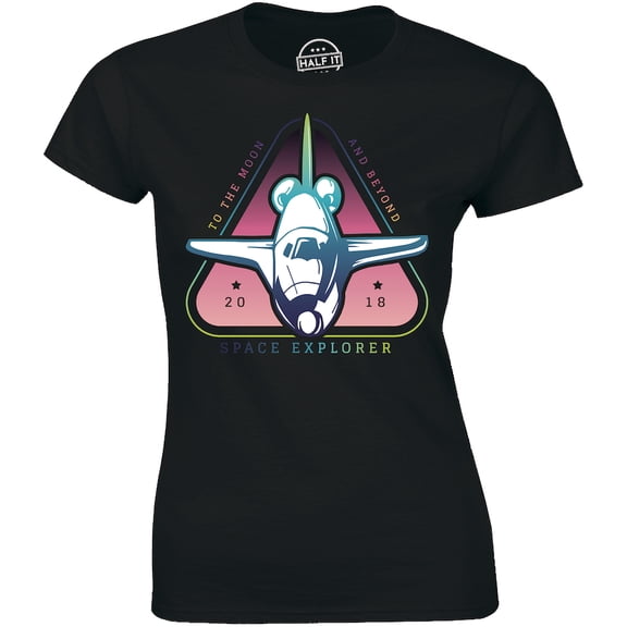 To The Moon and Beyond Space Explorer Cool Asronaut Gift Women's T-Shirt