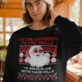 thumbnail image 1 of To The Windows To The Walls Santa Christmas Sweatshirt | Funny Xmas | 3 Colors, 1 of 9