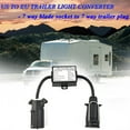 thumbnail image 1 of To Trailer Light Converter 7-Way Blade Socket To 7-Pin Round, 1 of 6