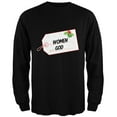 thumbnail image 1 of To Women From God Christmas Tag Black Adult Long Sleeve T-Shirt - 2X-Large, 1 of 1