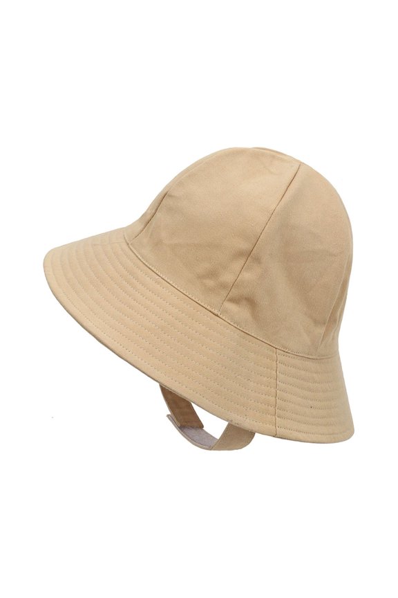 To-ddler Summer Sun Protection Hat, Lightweight & Breathable, Adjustable Chin Strap, Essential for Outdoor Play for Beach, Pool, Playground. Khaki L