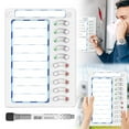 thumbnail image 1 of To-do list/ Chore For Kids Chore Board Tools For Kids To Do List Checklist Task Board Routine Planning Board For Fridge With 10 Sliders And Marker White 5ml, 1 of 8