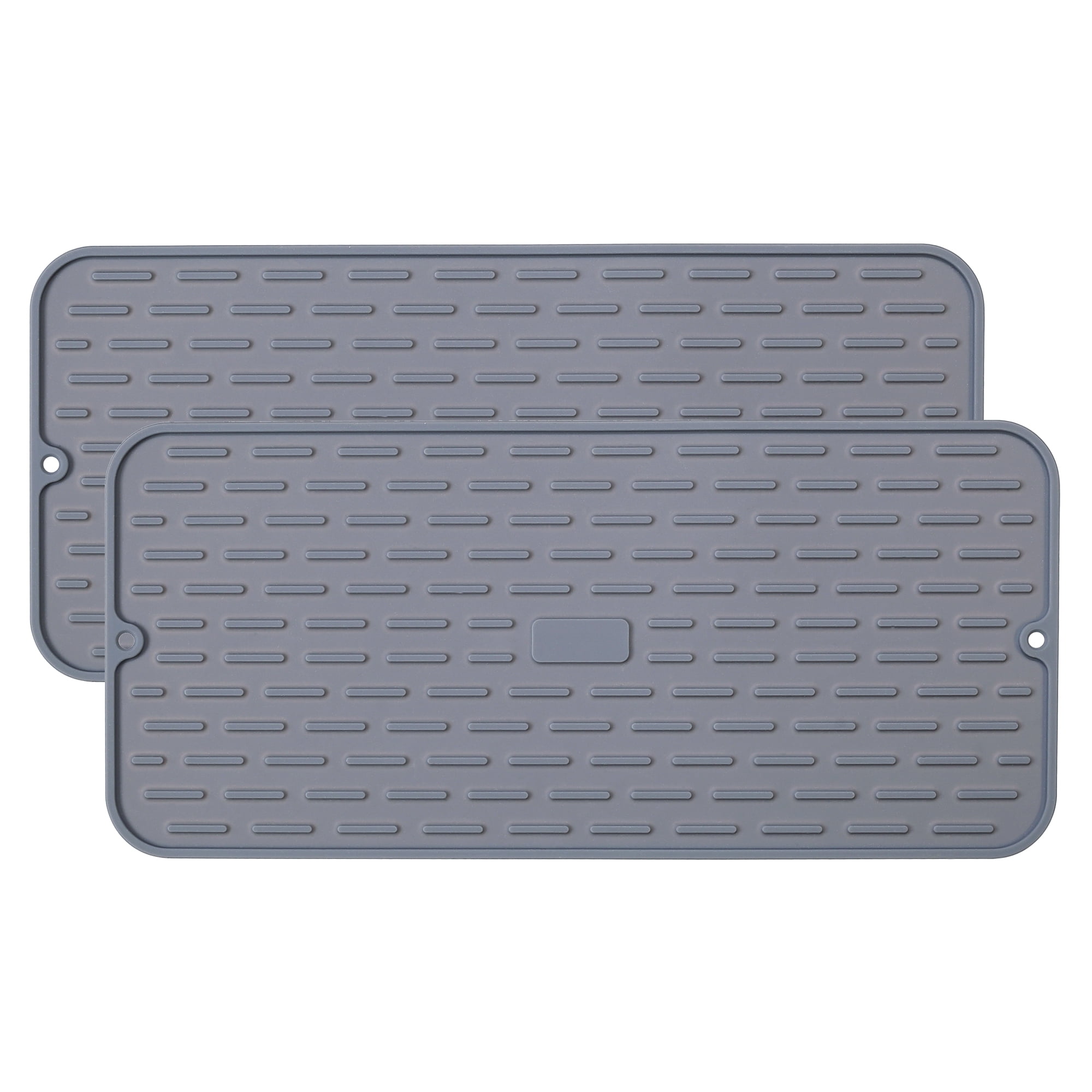 Hvxrjkn Drain Mat, Rectangel Silicone Mat ,Rectangle Silicone Drain Mat  Drying Dishes Pad Heat Resistant Slip-proof Tray 
