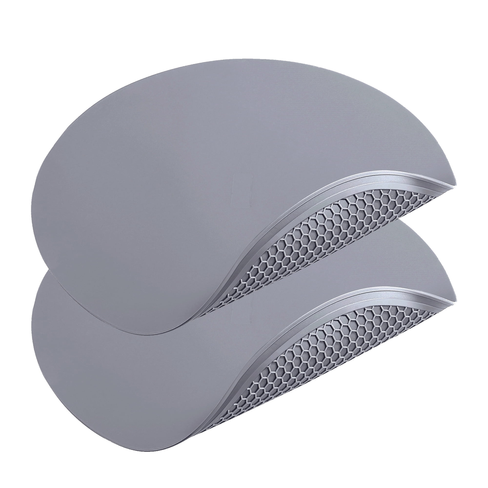 2-Pack Silicone Microwave Splatter Guard (12"x12") & 2-Pack Dish Drying Mats (17"x13") – Heat Resistant, Multi-Use Kitchen Mats