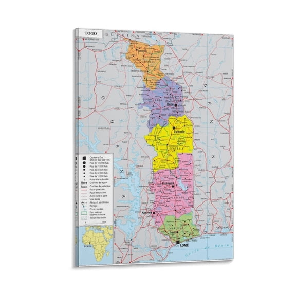 To-go Map Posters Posters Art Print Wall Photo Paint Poster Hanging Picture Family Bedroom Decor Gift 12x18inch(30x45cm)