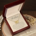 thumbnail image 1 of To my Daughter Gift From Mom, Most Beautiful Chapters,  Interlocking Hearts Pendant Necklace, 1 of 7