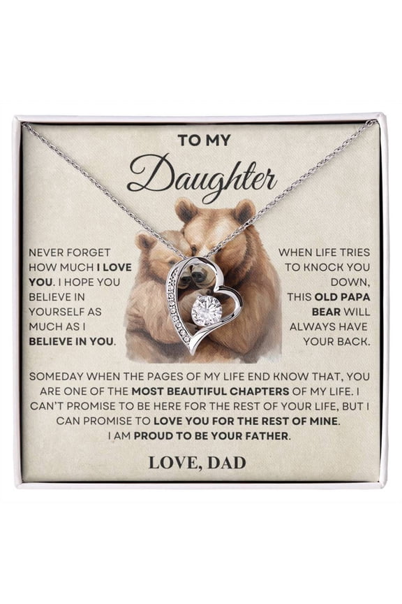 To my Daughter Necklace, Gift from Mom and Dad, Birthday gift for Daughter, Christmas gift