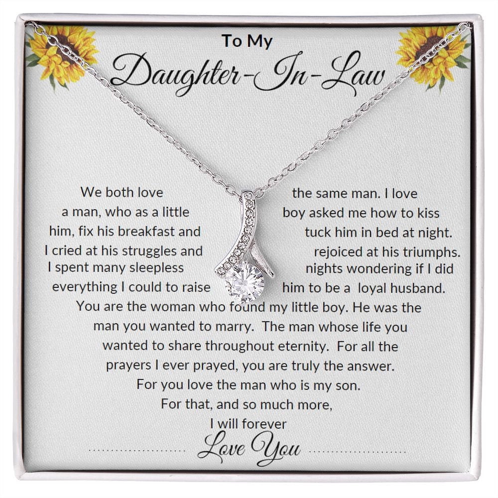 Eluring To my Daughter-in-law, White Alluring Necklace - Walmart.com