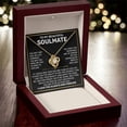 thumbnail image 1 of Soulmate Wife Necklace Gift from Husband, Love Knot, Perfect gift for Valentines day, Anniversary, Birthday, 1 of 12
