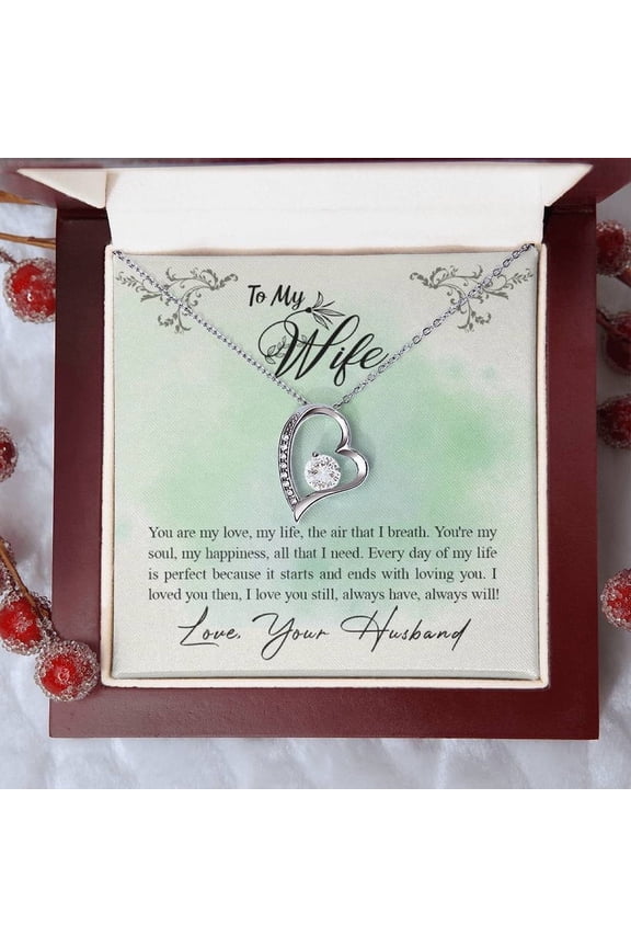 To my Wife Inspirational Jewelry Gift with Message Card Christmas Gift Box Luxury Box
