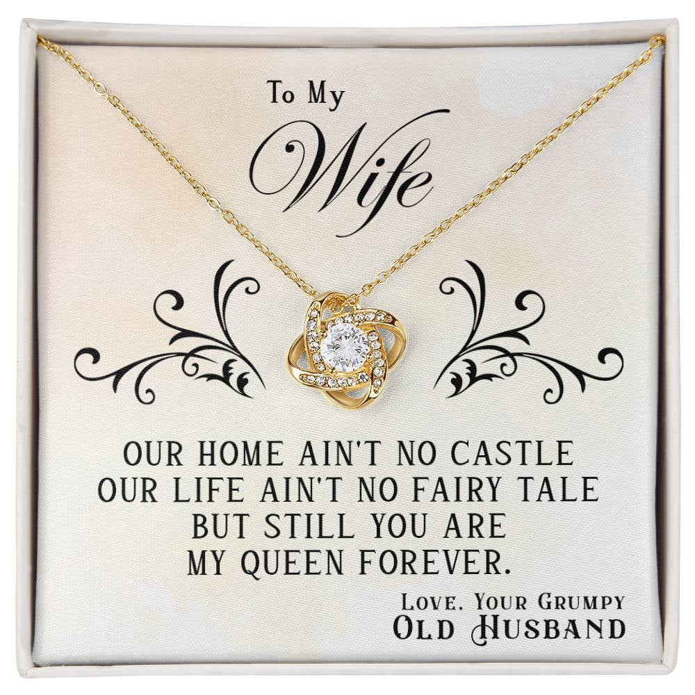 Wife Necklace Gift from Husband, Love Knot , Perfect gift for Valentines day, Anniversary, Birthday