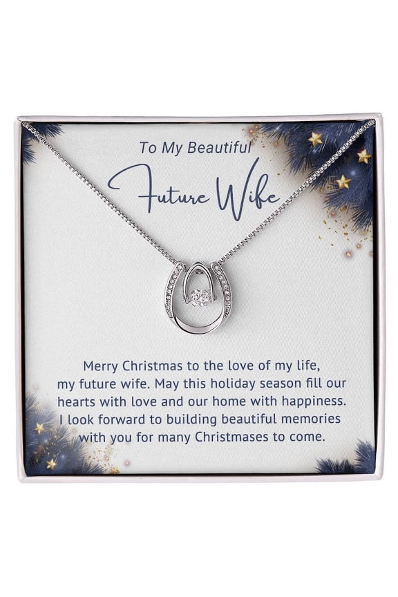 To my beautiful Future Wife Lucky In Love Necklace Valentine Gift Gift For her Lovers birthday gift for girlfriend