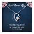 thumbnail image 1 of To my bonus Mom, Meaningful Message Card Love Knot Necklace for Birthday, Mother's Day, Christmas - Jewelry Gift box,, 1 of 5