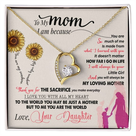 mom necklace from Daughter, Gift for Birthday, Christmas, mothers day gift for mom