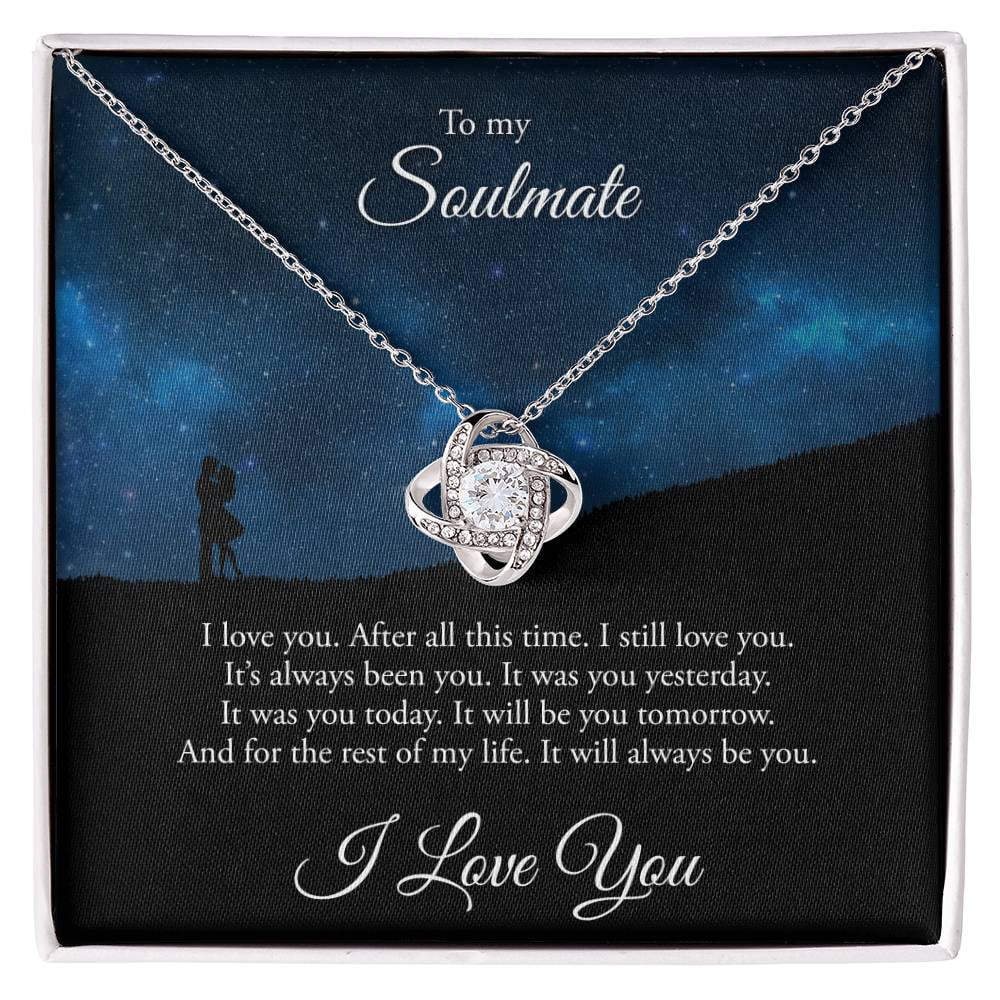 I Want All Of My Lasts To Be With You - Gift For Couples, Personalized Love Knot Necklace main image 1