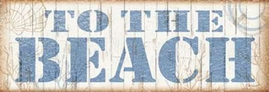 To the Beach Canvas Art - Todd Williams (10 x 20)