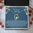 thumbnail image 1 of To the Best Mom Forever Love Necklace, Mothers day gift for mom from daughter, 1 of 8