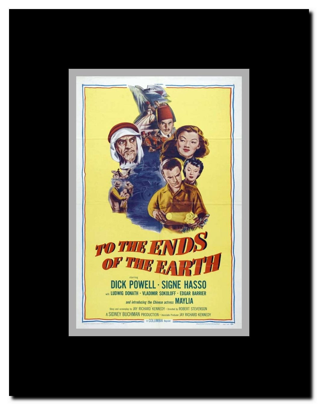 To the Ends of the Earth Framed Movie Poster