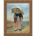 thumbnail image 1 of To the Holy Trinity 20x24 Gold Ornate Wood Framed Canvas Art by Perov, Vasily, 1 of 2