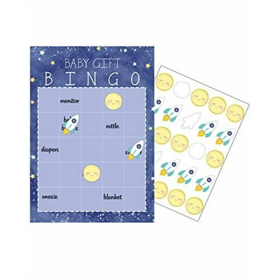 Creative Converting 322275 Moon And Back Bingo Game