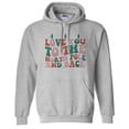 thumbnail image 1 of To the North Pole and Back Hoodie Sweatshirt Unisex 3X-Large Grey, 1 of 5