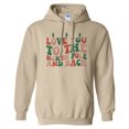 thumbnail image 1 of To the North Pole and Back Hoodie Sweatshirt Unisex X-Large Sand, 1 of 5