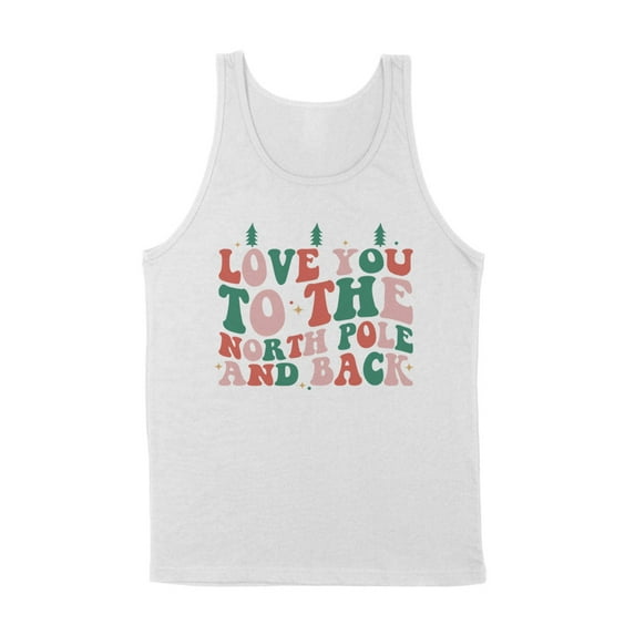 To the North Pole and Back Tank Top Unisex Large White