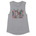 thumbnail image 1 of To the North Pole and Back Women's Muscle Tank 2X-Large Heather Grey, 1 of 5