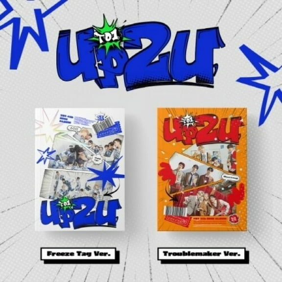 TO1 K-Pop Album  Up2U Random Cover Version  Photobook, Message Card, Unit Sticker, Lenticular Photocard, Selfie Photocard & 4-Cut Unit Photo