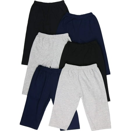 ToBeInStyle Boy's 4-Pack Casual Capri Cotton Pants Relaxed Fit - Basic - 3-6 Months Old
