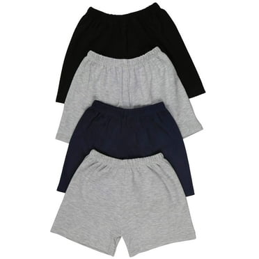 ToBeInStyle Boy's 4-Pack Relaxed Casual Ultra-Soft Cotton Shorts - Basic - 3-6 Months Old
