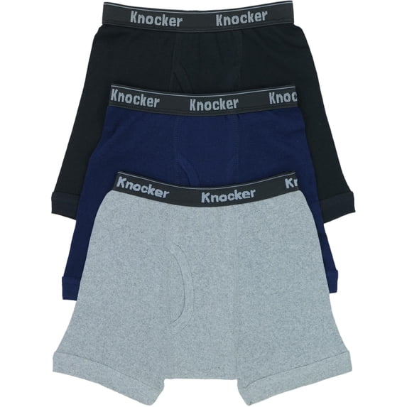 ToBeInStyle Boy's Pack of 3 Assorted Cotton Boxer Briefs - Medium
