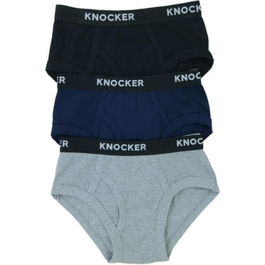 ToBeInStyle Boy's Pack of 3 Classic Assorted Cotton Brief Underwear - X-Large
