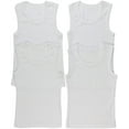 thumbnail image 1 of ToBeInStyle Boy's Pack of 4 Ribbed Cotton Tank Tops - White - 4 Years Old, 1 of 7