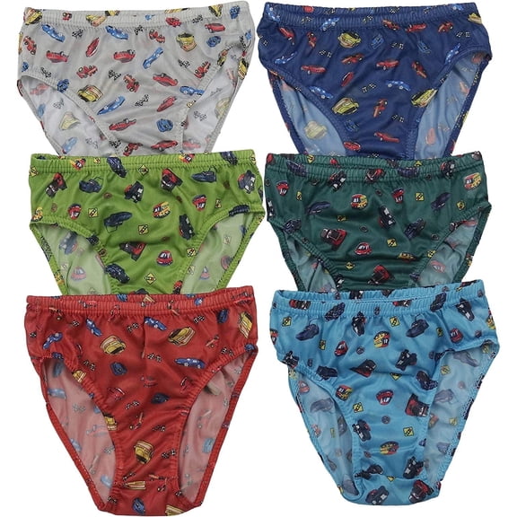 ToBeInStyle Boy's Pack of 6 Briefs - Cars Briefs - XL