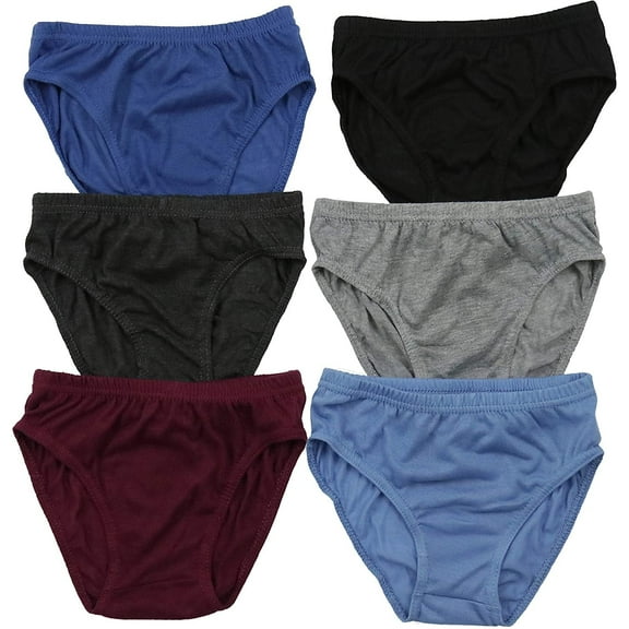 ToBeInStyle Boy's Pack of 6 Briefs - Solid - L