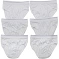 thumbnail image 1 of ToBeInStyle Boy's Pack of 6 Briefs - White - XL, 1 of 4