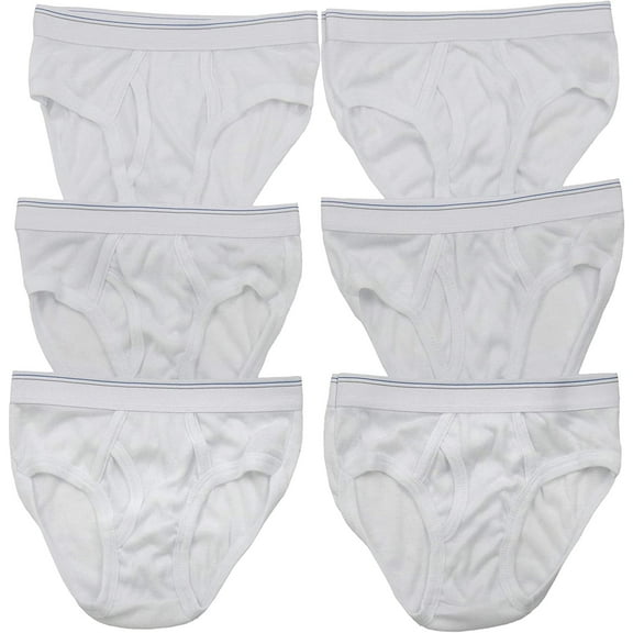 ToBeInStyle Boy's Pack of 6 Briefs - White - XL