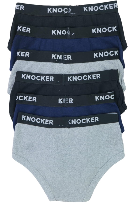 Boy's Pack of 6 Classic Assorted Cotton Brief Underwear - Large