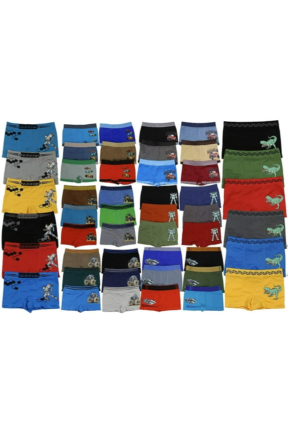 Boys' Pack of 6 Mystery Microfiber Assorted Briefs - M
