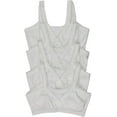 thumbnail image 1 of ToBeInStyle Girl's 4-Pack Crochet Trim Cami Training Bras - White - 14 Years, 1 of 4