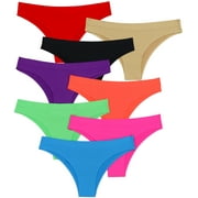 ToBeInStyle Girls Pack of 6 Junior Girls No Show No Panty Line Underwear - Medium