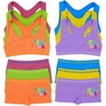 thumbnail image 1 of ToBeInStyle Girl's Pack of 6 Racerback Training Bra Tops & Matching Boyshort Bottoms - Unicorn Love - Medium, 1 of 6