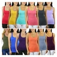thumbnail image 1 of ToBeInStyle Girl's Pack of 6 Randomly Selected Racerback Tank Top - 12-14 Years, 1 of 6