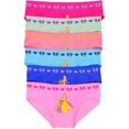 thumbnail image 1 of ToBeInStyle Girl's Pack of 6 Seamless Colorful Assortment of Princess Print Bikini Panty Briefs - Large, 1 of 8
