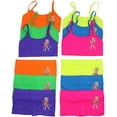 thumbnail image 1 of ToBeInStyle Girl's Pack of 6 Set of Spaghetti Strap Bras and Boyshorts, 1 of 2