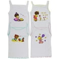thumbnail image 1 of ToBeInStyle Girls' Pack of 4 Ultra-Soft Cotton Spaghetti Strap Cami Tops w/ Ruffle Hem - Baby Love - 2 Years Old, 1 of 3