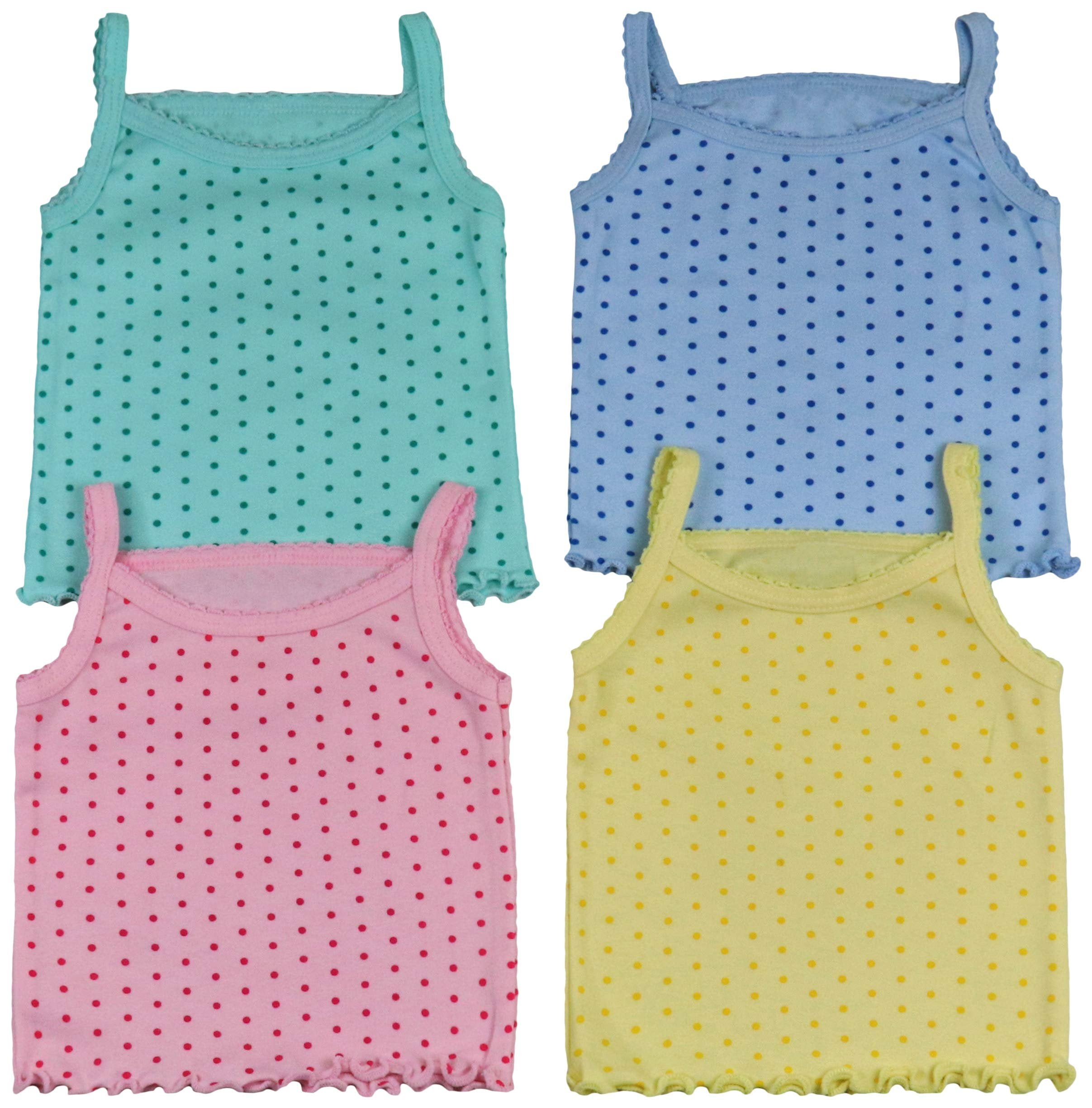 ToBeInStyle Girls #39 Pack of 4 Ultra Soft Cotton Spaghetti Strap Cami ToBeInStyle Girls #39 Pack of 4 Ultra Soft Cotton Spaghetti Strap Cami