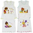 thumbnail image 1 of ToBeInStyle Girls' Pack of 4 Ultra-Soft Cotton Tank Tops w/ Ruffle Hem - Friend - 5 Years Old, 1 of 3